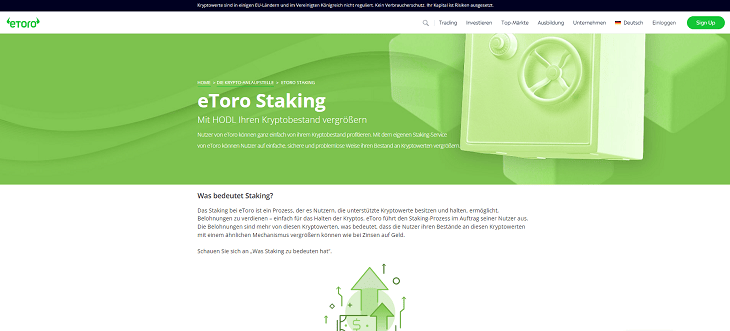 eToro staking