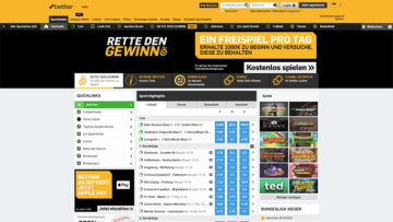 Betfair Webseite Screenshot