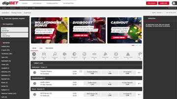 Digibet Webseite Screenshot