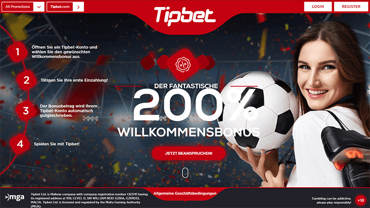 Tipbet Sonderangebote Screenshot