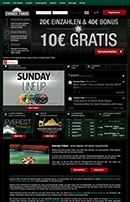 Ein Screenshot der mobilen Everest Poker Webseite