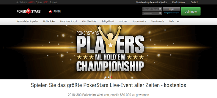 Die Pokerstars Startseite
