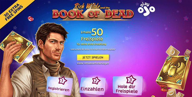 PlayOJO Casino Bonusangebot Screenshot