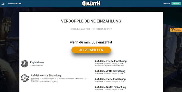 Goliath Casino Willkommensangebot_1