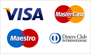 Logos von verschiedenen Kreditkarten