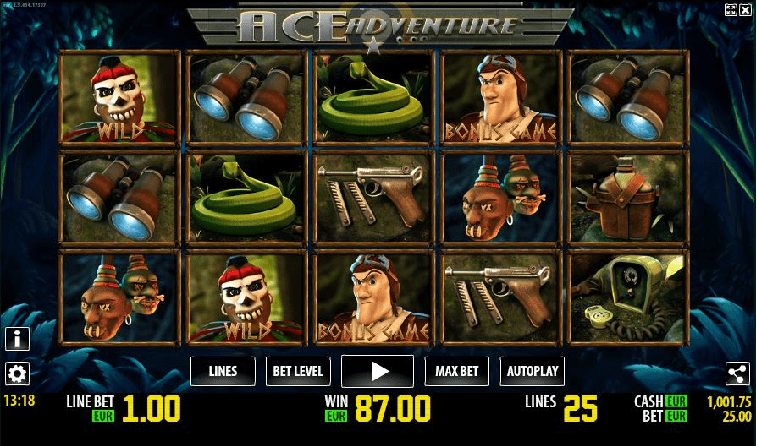 Das Ace Adventure HD Automatenspiel