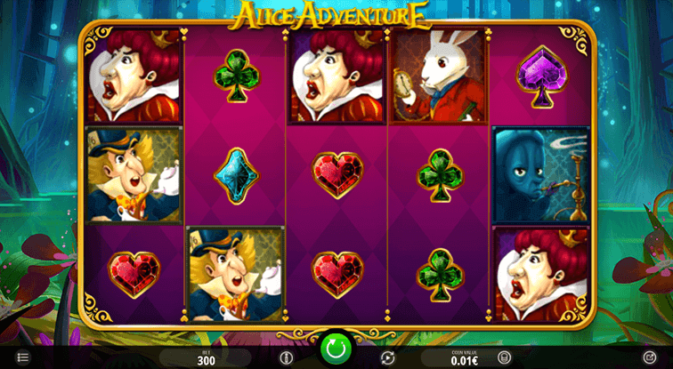 Das Alice Adventure Slotspiel
