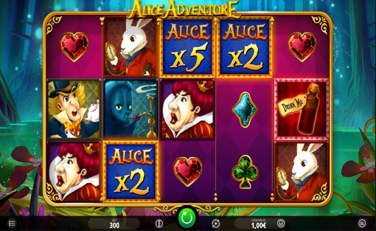 Das Alice Adventure Slotspiel