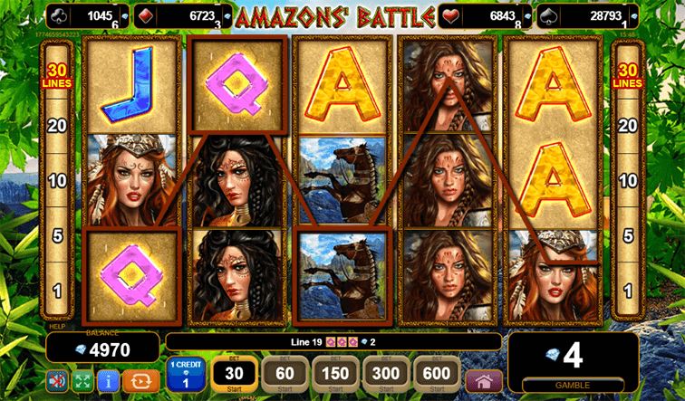 Das Amazons' Battle Slotspiel