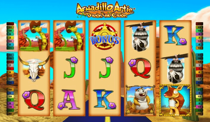 Das Armadillo Artie Slotspiel 1