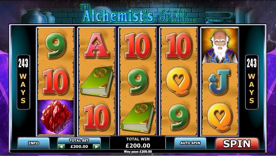 Das Alchemist's Spell Slotspiel