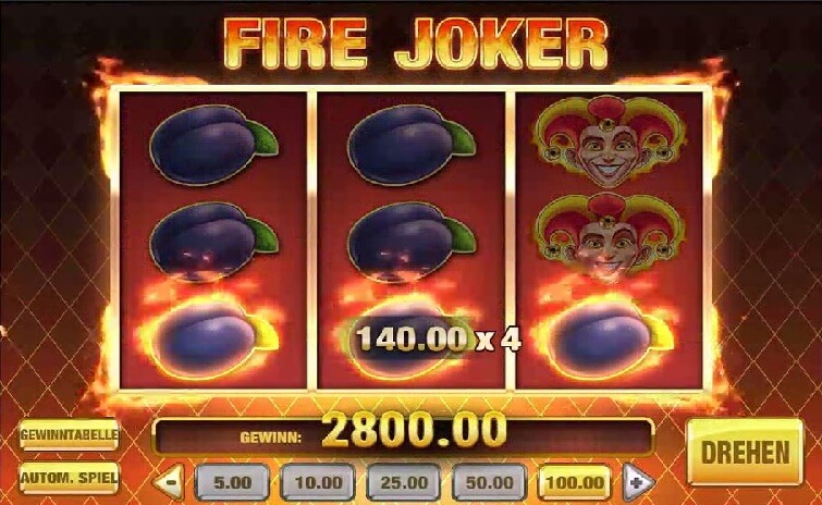 Das Fire Joker Slotspiel