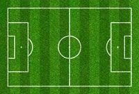 Hier wird ein Fußballfeld aus der Luft gezeigt