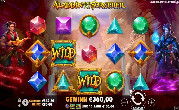 Das Aladdin and the Sorcerer Slotspiel
