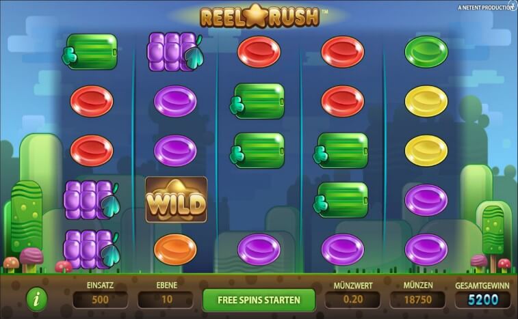 Das Reel Rush Slotspiel