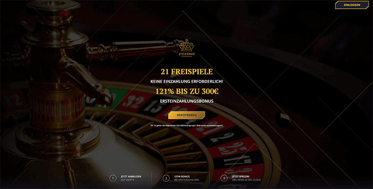 21Casino Sonderangebot Screenshot