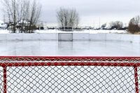 Eine Eishockey Spielfläche