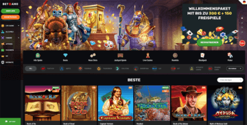 Betamo Casino Plattform Screenshot neu