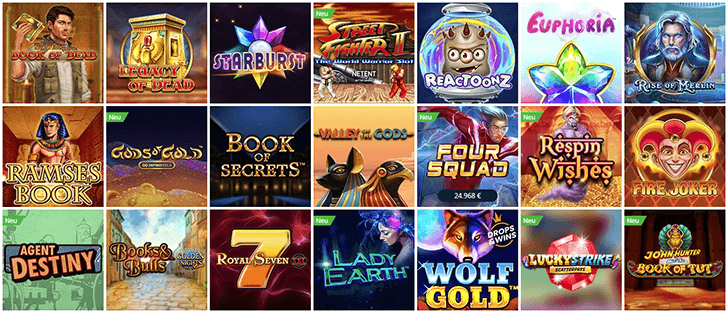 Angebotene Betsson Casino Slots