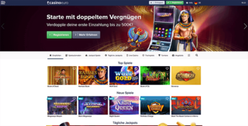 CasinoEuro Plattform als Screenshot