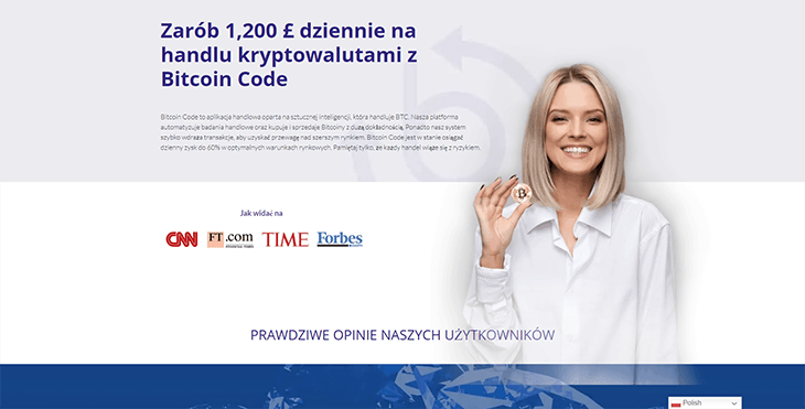 Mainpage Screenshot Bitcoin Code PL_2