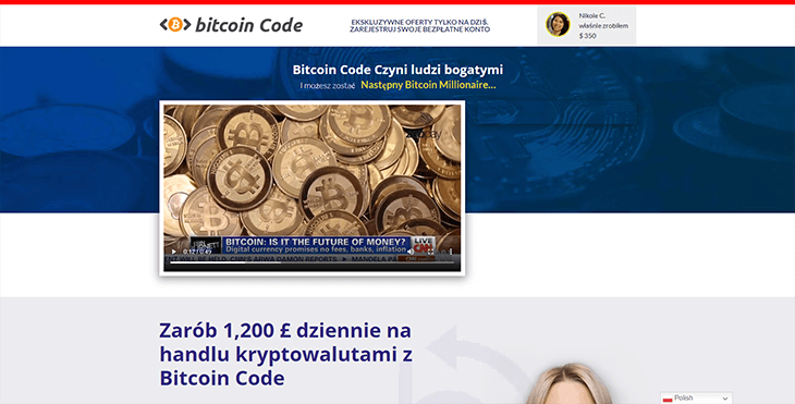 Mainpage Screenshot Bitcoin Code PL