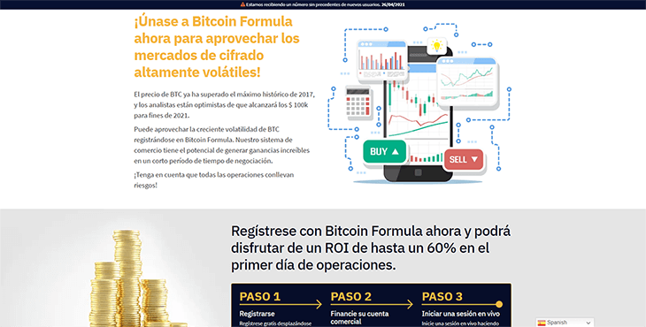 Mainpage Screenshot Bitcoin Formula ES_2