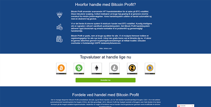 Mainpage Screenshot Bitcoin Profit DK_2