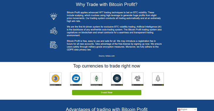 Mainpage Screenshot Bitcoin Profit_2