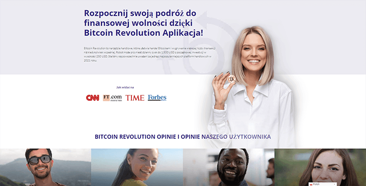 Mainpage Screenshot Bitcoin Revolution PL_2