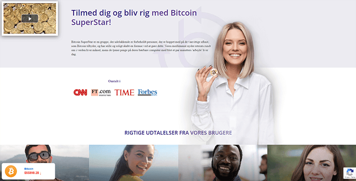 Mainpage Screenshot Bitcoin Superstar DK_2