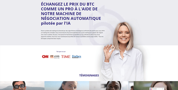 Mainpage Screenshot Bitcoin Superstar FR_2