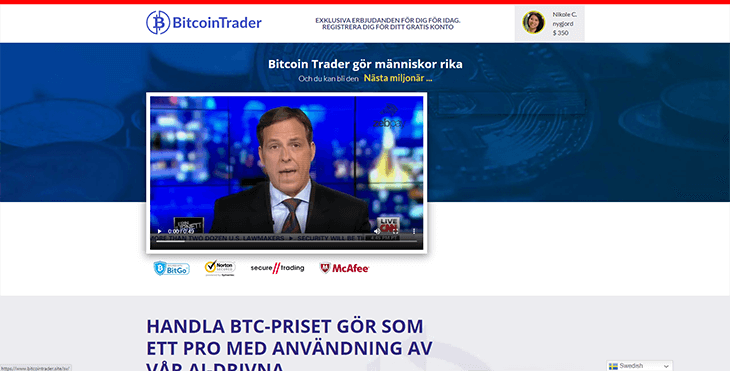 Mainpage Screenshot Bitcoin Trader SE