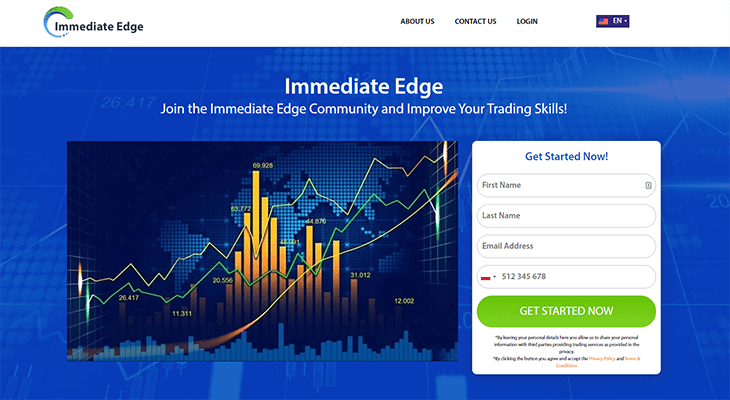 Immediate Edge logo Mainpage Screenshot Immediate Edge