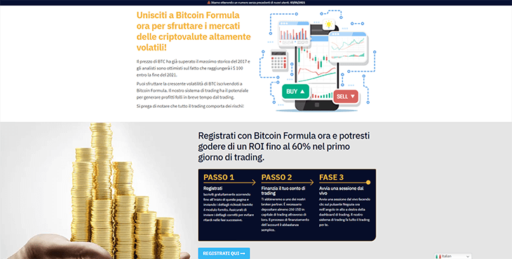 Mainpage Screenshot Bitcoin Formula IT_2