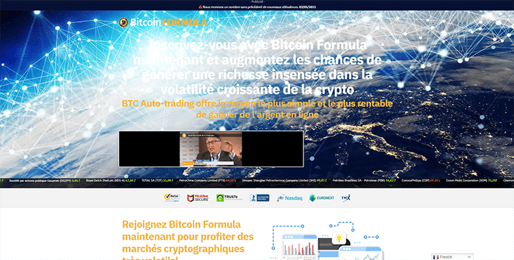 Mainpage Screenshot Bitcoin Formula FR