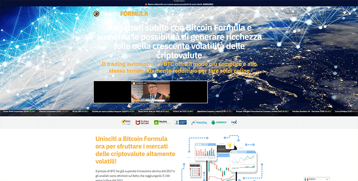 Mainpage Screenshot Bitcoin Formula IT