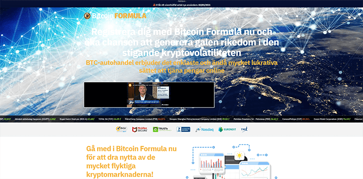 Mainpage Screenshot Bitcoin Formula SE