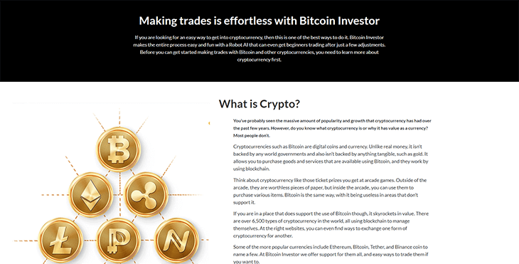 Mainpage Screenshot Bitcoin Investor DK_2