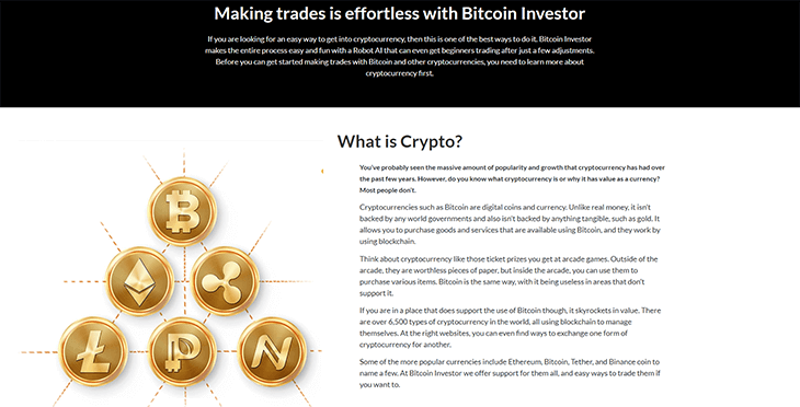 Mainpage Screenshot Bitcoin Investor SE_2