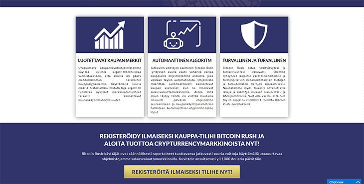 Mainpage Screenshot Bitcoin Rush FI_2