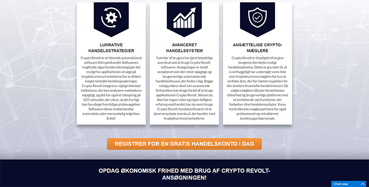 Mainpage Screenshot Crypto Revolt DK_2