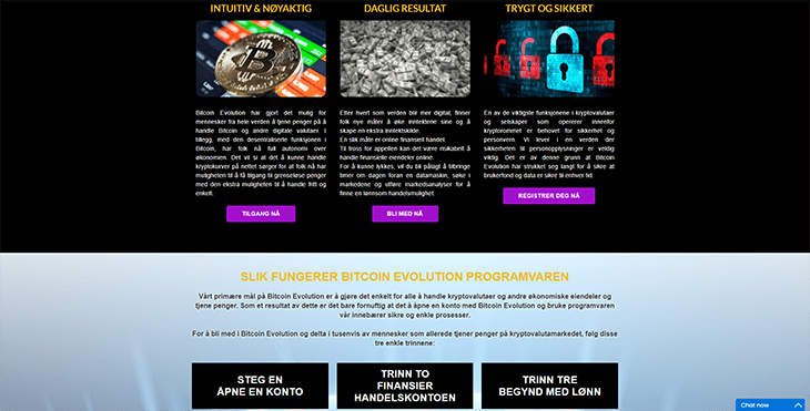 Mainpage Screenshot Bitcoin Evolution NO_2