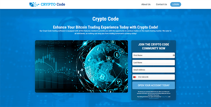 Mainpage Screenshot Crypto Code PL