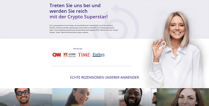 Mainpage Screenshot Crypto Superstar DE_2