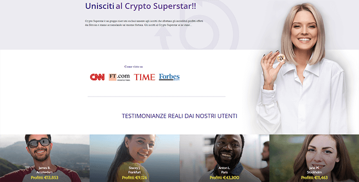 Mainpage Screenshot Crypto Superstar IT_2