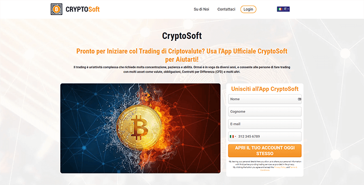 Mainpage Screenshot Cryptosoft IT