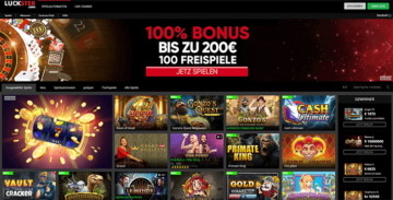 Die Luckster.com Webseite