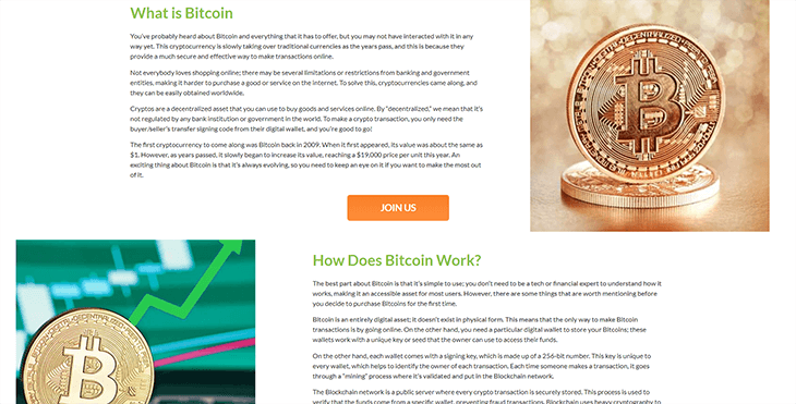 Mainpage Screenshot Bitcoin Compass IT_2