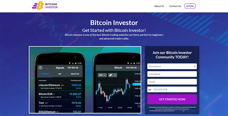 Mainpage Screenshot Bitcoin Investor PL